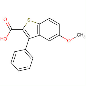 Benzo[b]thiophene-2-carboxylic acid, 5-methoxy-3-phenyl- molecular structure
