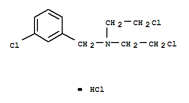 Benzenemethanamine,3-chloro-N,N-bis(2-chloroethyl)-, hydrochloride (1:1) molecular structure