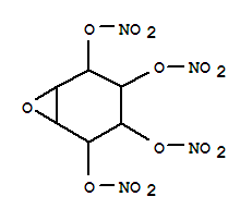 7-oxabicyclo[4.1.0]heptane-2,3,4,5-tetrayl tetranitrate molecular structure