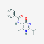 2-Isopropyl-6-methyl-4-hydroxy-5-benzamido-pyrimidine molecular structure