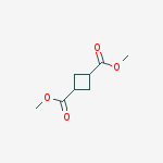 trans-cyclobutane-dicarboxylic acid-(1.3)-dimethyl ester molecular structure
