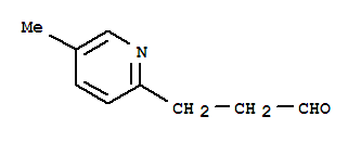 2-Pyridinepropanal,5-methyl- molecular structure
