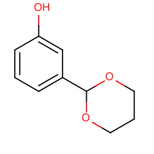 Phenol, 3-(1,3-dioxan-2-yl)- molecular structure