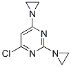 2,4-Bis(1-aziridinyl)-6-chloropyrimidine molecular structure