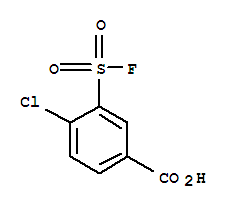 4-chloro-3-(fluorosulfonyl)benzoic acid molecular structure