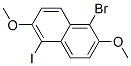 1-Bromo-5-iodo-2,6-dimethoxynaphthalene molecular structure