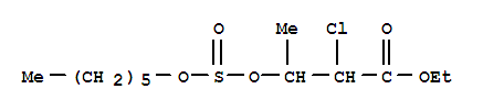 ethyl 2-chloro-3-{[(hexyloxy)sulfinyl]oxy}butanoate