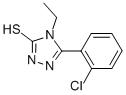 5-(2-CHLOROPHENYL)-4-ETHYL-4H-1,2,4-TRIAZOLE-3-THIOL molecular structure