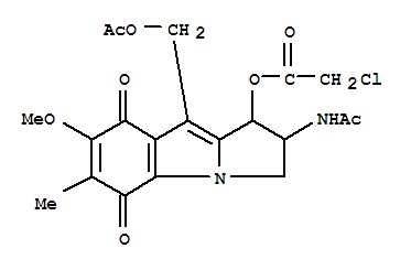 2-(acetylamino)-9-[(acetyloxy)methyl]-7-methoxy-6-methyl-5,8-dioxo-2,3,5,8-tetrahydro-1H-pyrrolo[1,2-a]indol-1-yl chloroacetate