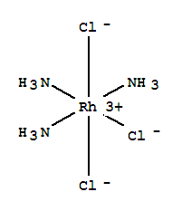 trichlororhodium triammoniate molecular structure