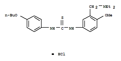 1-(4-butoxyphenyl)-3-{3-[(diethylamino)methyl]-4-methoxyphenyl}thiourea hydrochloride molecular structure