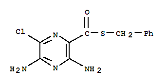 S-benzyl 3,5-diamino-6-chloropyrazine-2-carbothioate