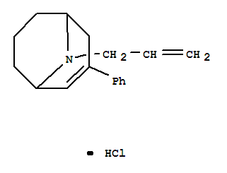 3-phenyl-9-(prop-2-en-1-yl)-9-azabicyclo[3.3.1]non-2-ene molecular structure
