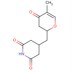 2,6-Piperidinedione,4-[(3,4-dihydro-5-methyl-4-oxo-2H-pyran-2-yl)methyl]- molecular structure