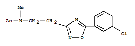 N-{2-[5-(3-chlorophenyl)-1,2,4-oxadiazol-3-yl]ethyl}-N-methylacetamide molecular structure