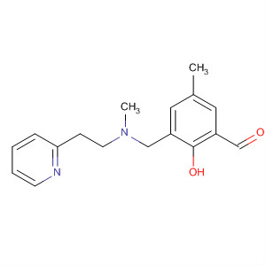 Benzaldehyde,2-hydroxy-5-methyl-3-[[methyl[2-(2-pyridinyl)ethyl]amino]methyl]- molecular structure