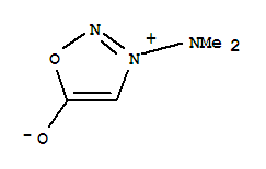 3-(dimethylamino)-1,2,3-oxadiazol-3-ium-5-olate molecular structure