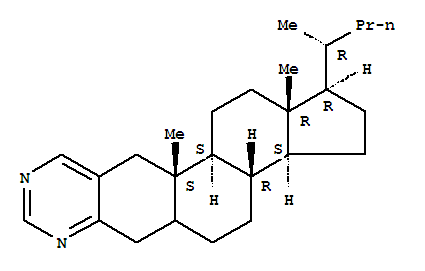 1H-Cyclopenta[5,6]naphtho[1,2-g]quinazoline,chol-2-eno[3,2-d]pyrimidine deriv. molecular structure