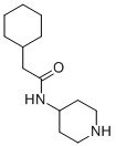 2-cyclohexyl-N-(piperidin-4-yl)acetamide molecular structure