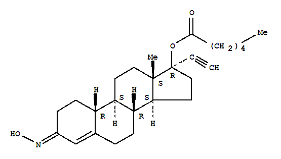 (8xi,9xi,14xi,17alpha)-17-ethynyl-3-oxoestr-4-en-17-yl (1E)-N-hydroxyhexanimidoate