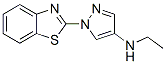 2-[4-(Ethylamino)-1H-pyrazol-1-yl]benzothiazole molecular structure