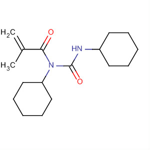 2-Propenamide, N-cyclohexyl-N-[(cyclohexylamino)carbonyl]-2-methyl- molecular structure