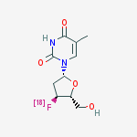 1-[(2r,4s,5r)-4-fluoranyl-5-(hydroxymethyl)oxolan-2-yl]-5-methylpyrimidine-2,4-dione molecular structure