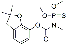 N-(Dimethoxyphosphinothioyl)-N-methylcarbamic acid 2,3-dihydro-2,2-dimethylbenzofuran-7-yl ester molecular structure