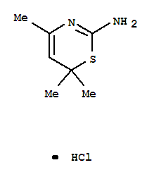 4,6,6-trimethyl-6H-1,3-thiazin-2-amine hydrochloride (1:1) molecular structure