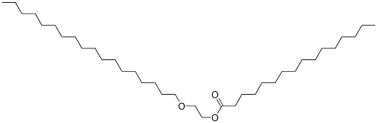 Hexadecanoic acid 2-(octadecyloxy)ethyl ester molecular structure