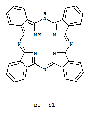 29H,31H-Phthalocyanine, C-chloro- molecular structure