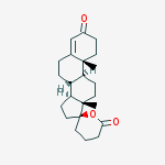 (8R,9S,10R,13S,14S,17S)-10,13-dimethyl-1,4',5',6,7,8,9,10,11,12,13,14,15,16-tetradecahydrospiro[cyclopenta[a]phenanthrene-17,2'-pyran]-3,6'(2H,3'H)-dione molecular structure