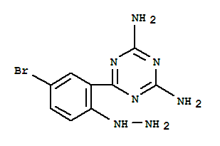 6-(5-bromo-2-hydrazinylphenyl)-1,3,5-triazine-2,4-diamine