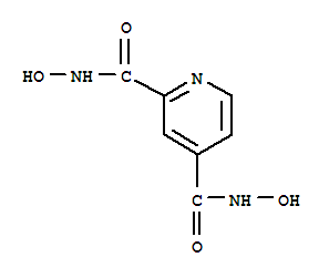 2,4-pyridinedicarboxamide, N~2~,N~4~-dihydroxy- molecular structure