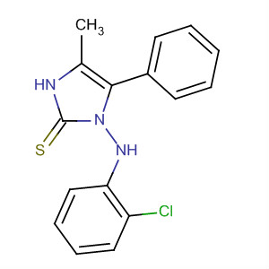 2H-Imidazole-2-thione,1-[(2-chlorophenyl)amino]-1,3-dihydro-4-methyl-5-phenyl- molecular structure