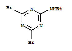 4,6-dibromo-N-ethyl-1,3,5-triazin-2-amine molecular structure