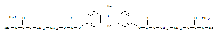propane-2,2-diylbis(benzene-4,1-diyloxycarbonyloxyethane-2,1-diyl) bis(2-methylprop-2-enoate)