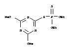S-(4,6-dimethoxy-1,3,5-triazin-2-yl) O,O-diethyl phosphorodithioate molecular structure