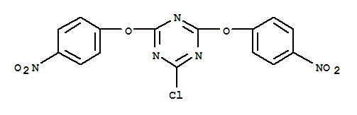 2-CHLORO-4,6-BIS(P-NITROPHENOXY)-S-TRIAZINE molecular structure