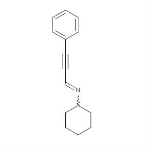 Cyclohexanamine, N-(3-phenyl-2-propynylidene)- molecular structure