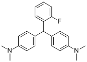 BIS(4-N,N-DIMETHYLAMINO-PHENYL)-(2-FLUOROPHENYL)-METHANE molecular structure