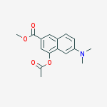 methyl 4-acetoxy-6-(dimethylamino)naphthalene-2-carboxylate molecular structure