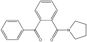 (2-benzoylphenyl)(pyrrolidin-1-yl)methanone molecular structure