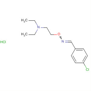 Benzaldehyde, 4-chloro-, O-[2-(diethylamino)ethyl]oxime,monohydrochloride molecular structure