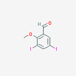 3,5-diiodo-2-methoxybenzaldehyde molecular structure