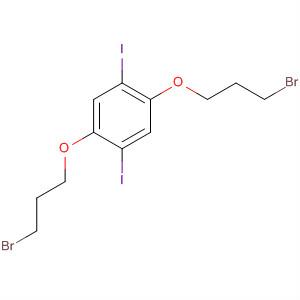 Benzene, 1,4-bis(3-bromopropoxy)-2,5-diiodo- molecular structure