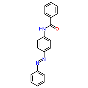 benzamide, N-[4-[(E)-2-phenyldiazenyl]phenyl]- molecular structure