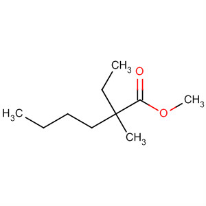 Hexanoic acid, 2-ethyl-2-methyl-, methyl ester molecular structure