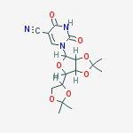 1-[6-(2,2-dimethyl-1,3-dioxolan-4-yl)-2,2-dimethyl-3a,4,6,6a-tetrahydrofuro[3,4-d][1,3]dioxol-4-yl]-2,4-dioxopyrimidine-5-carbonitrile