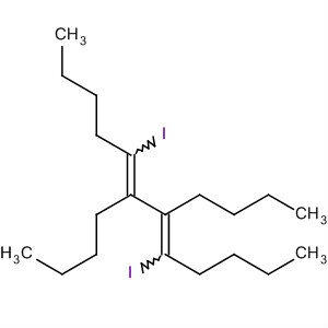 5,7-Dodecadiene, 6,7-dibutyl-5,8-diiodo- molecular structure